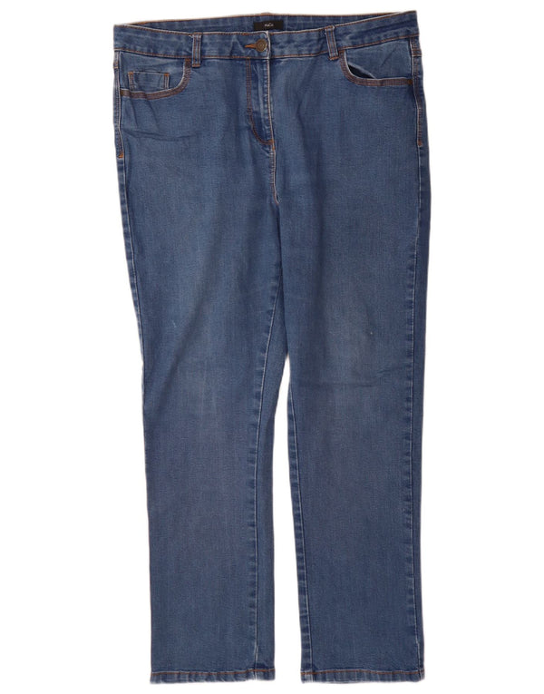 Jeans dritti da donna M&Co UK 16 Large W34 L29 Cotone blu