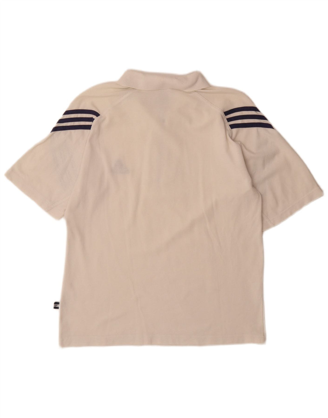 Polo Adidas da uomo UK 40/42 cotone bianco medio