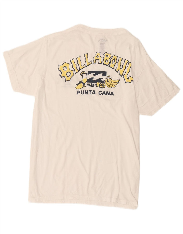 Maglietta grafica da uomo Billabong Top in cotone bianco medio