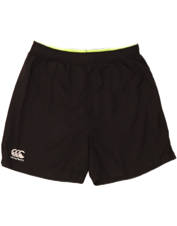 Pantaloncini sportivi da uomo Canterbury medio nero in poliestere