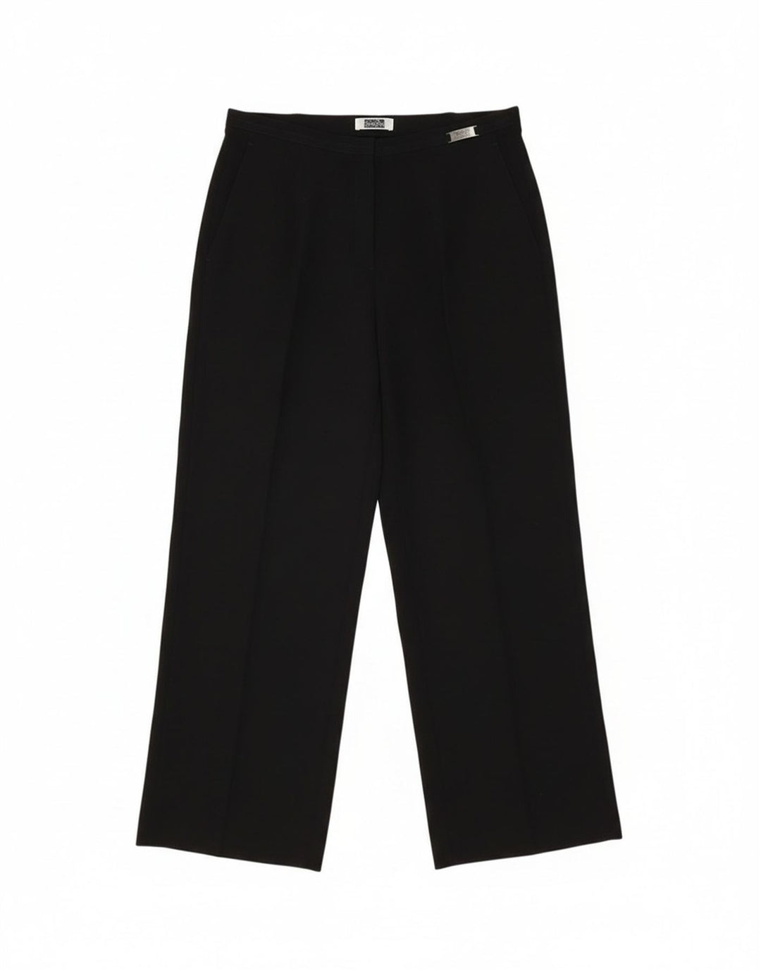 Pantaloni chino dritti da donna Perte by Krizia W32 L28 poliestere nero