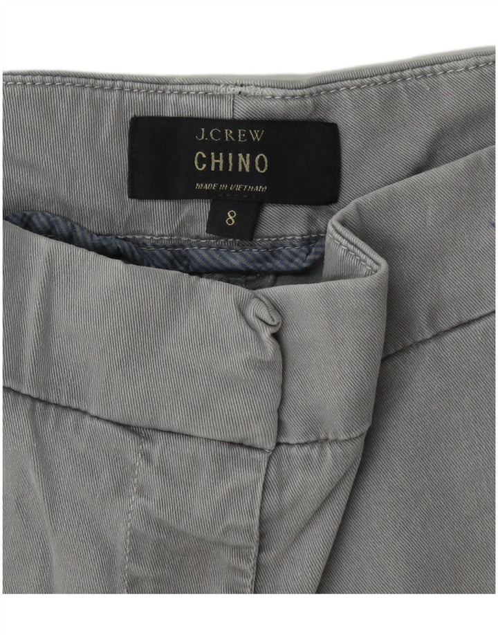 Pantaloncini chino da donna J. CREW US 8 medi W30 cotone grigio