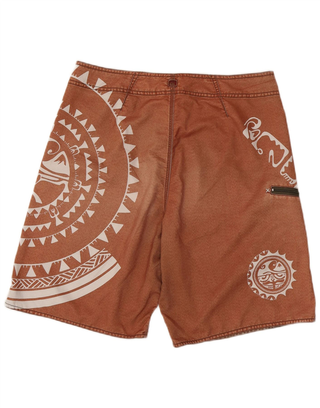 Pantaloncini da bagno grafici da uomo Quiksilver Poliestere geometrico marrone medio