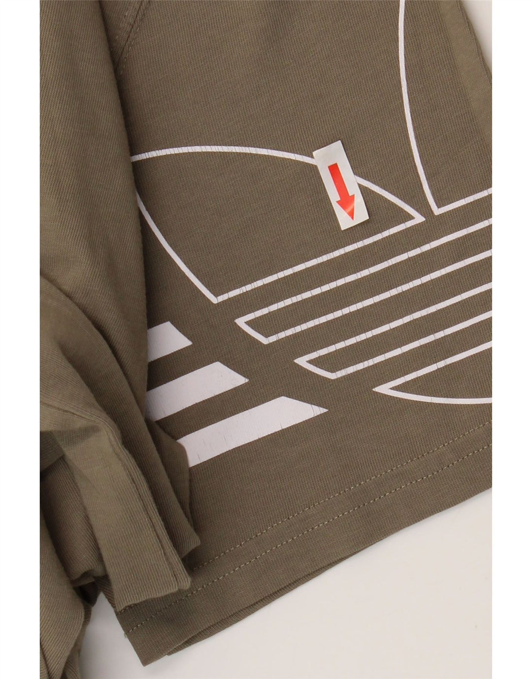 T-shirt grafica da uomo Adidas Top in cotone kaki medio