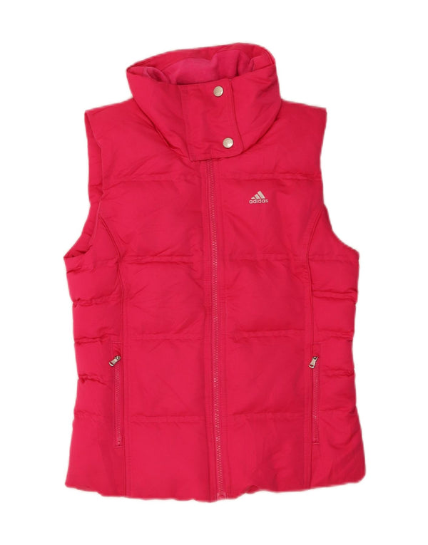 Gilet imbottito da donna Adidas UK 6 XS poliestere rosa