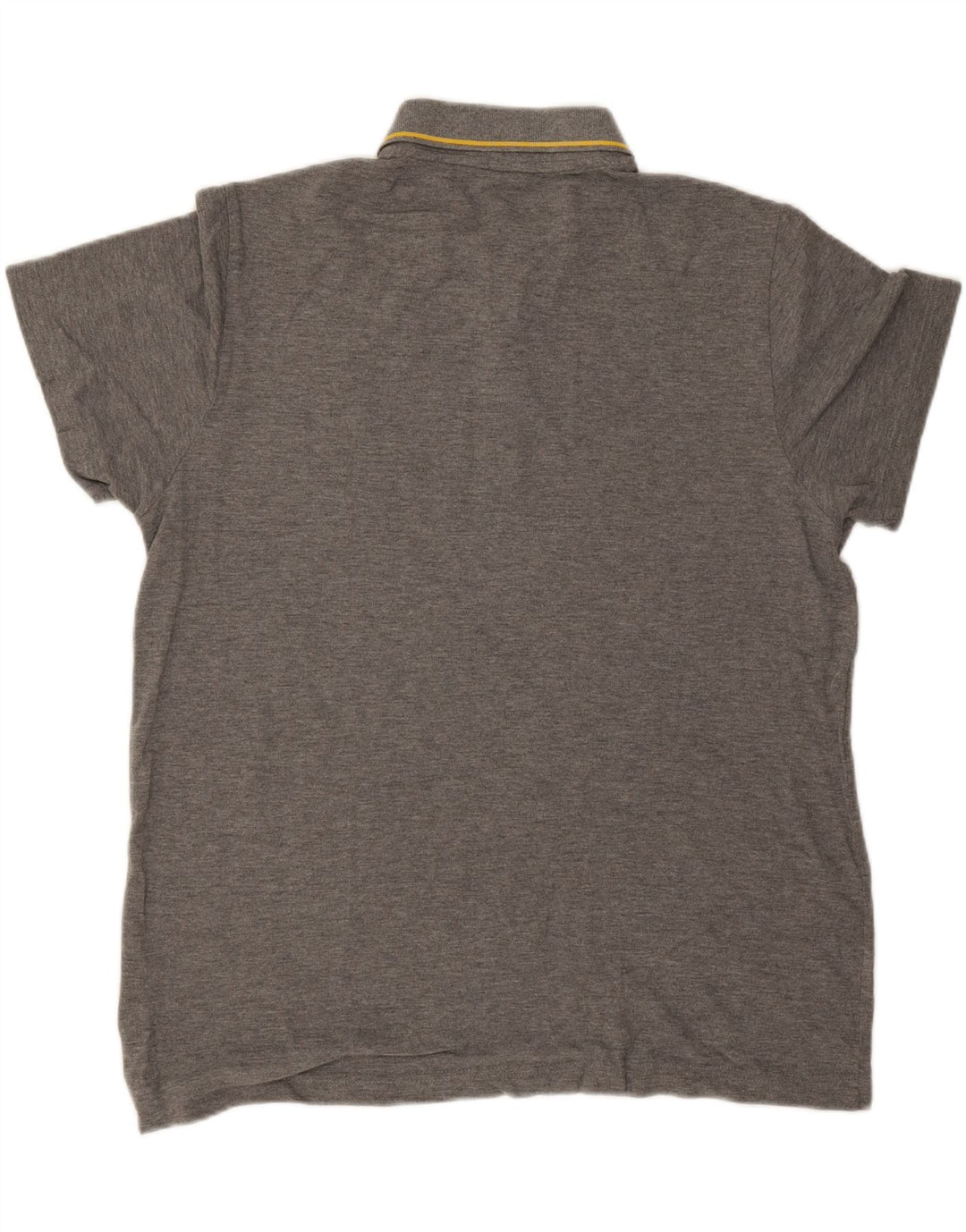 Polo da uomo Puma grande in cotone a righe grigie