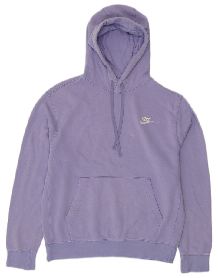 NIKE Felpa con cappuccio da uomo in cotone viola medio