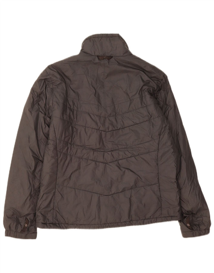 COLUMBIA Womens Padded Jacket UK 14 Medium Grey Polyester