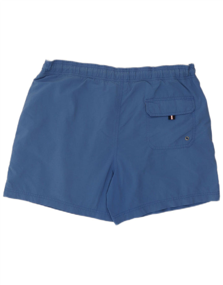 Pantaloncini da bagno da uomo Tommy Hilfiger blu medio in poliestere color block