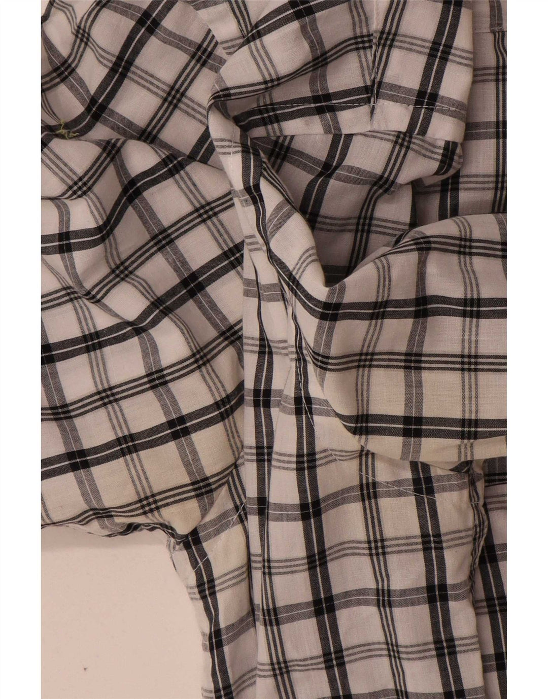 Camicia da uomo a maniche corte Regular Fit Pierre Cardin a quadri bianchi medi