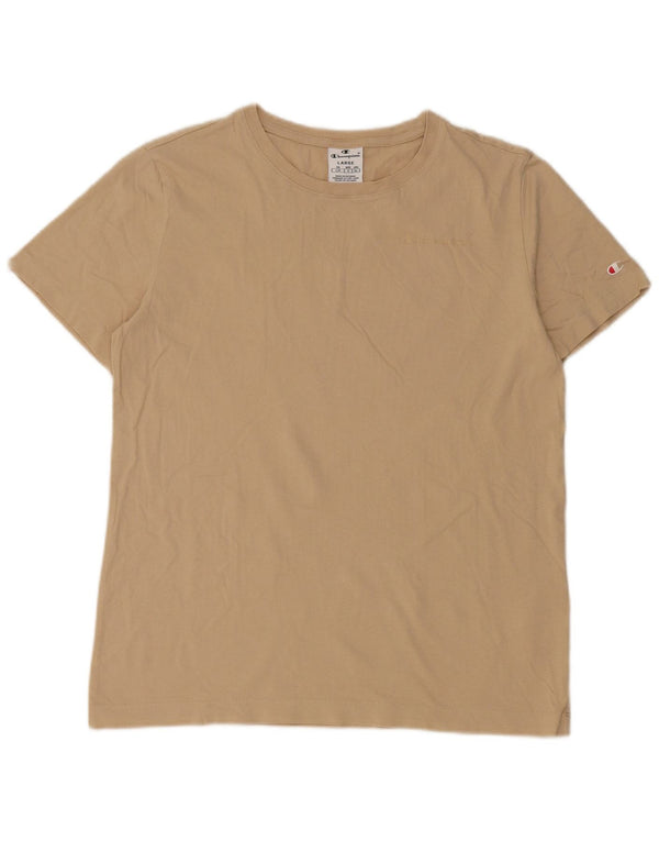 T-shirt da donna Champion Top UK 14 grande cotone beige