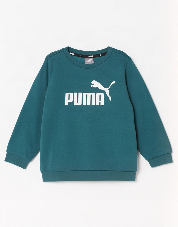 Felpa grafica da ragazzo Puma 2-3 anni in cotone verde