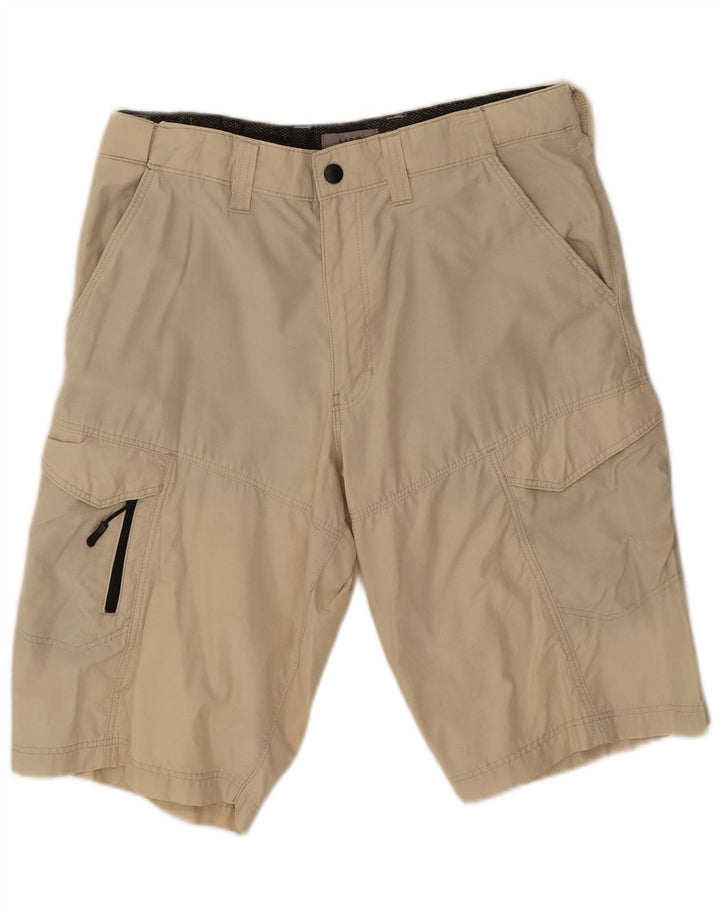 Pantaloncini cargo da uomo Marks & Spencer W32 cotone beige medio