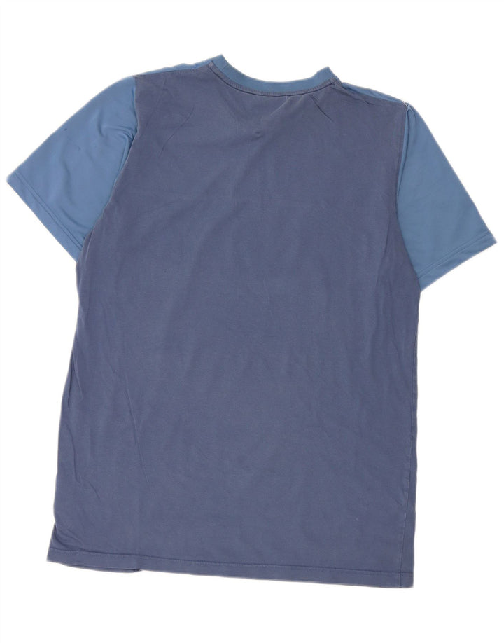 T-shirt grafica da uomo NIKE Top grande in cotone color block blu