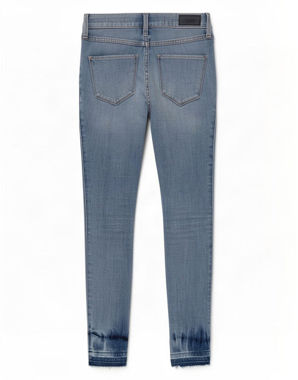 Jeans skinny Hollister da donna a vita alta US 0 XS W24 L26 Blu
