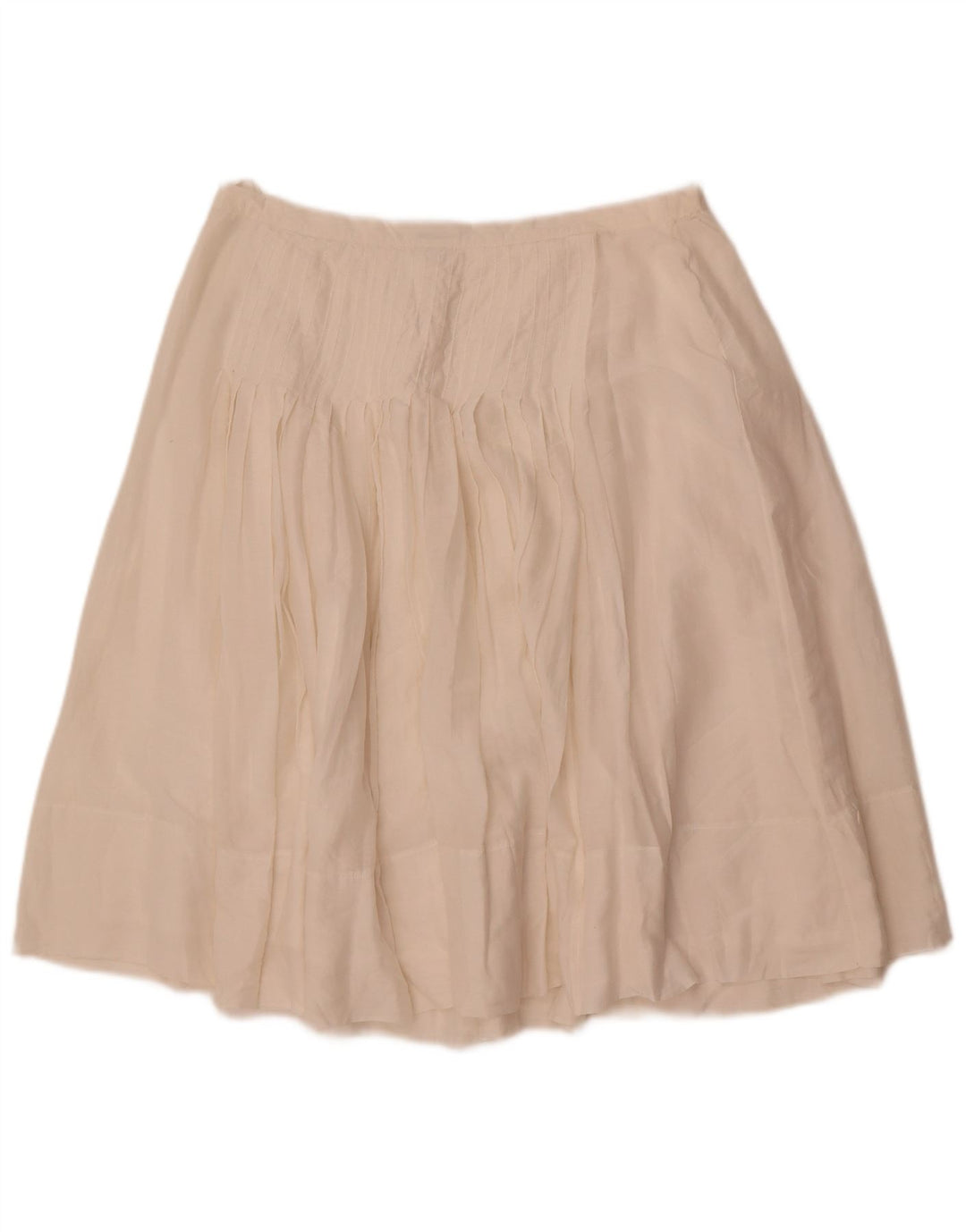 Gonna a trapezio da donna Ralph Lauren US 10 Large W30 cotone bianco