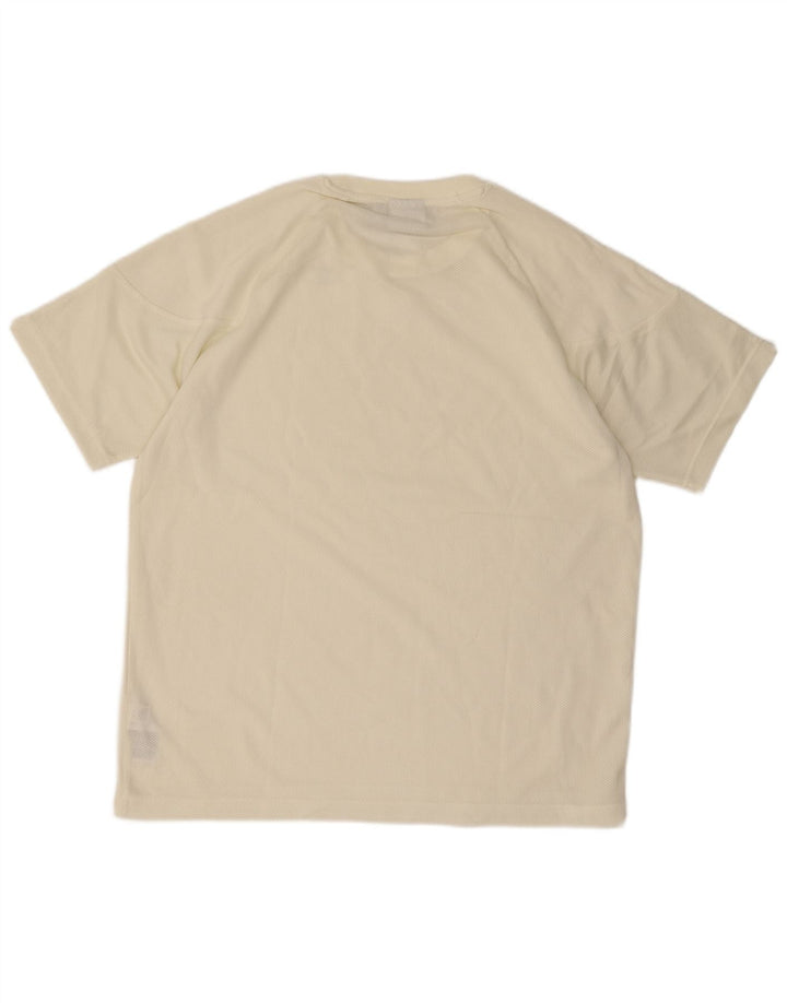 T-shirt da uomo Adidas Top in cotone bianco sporco medio