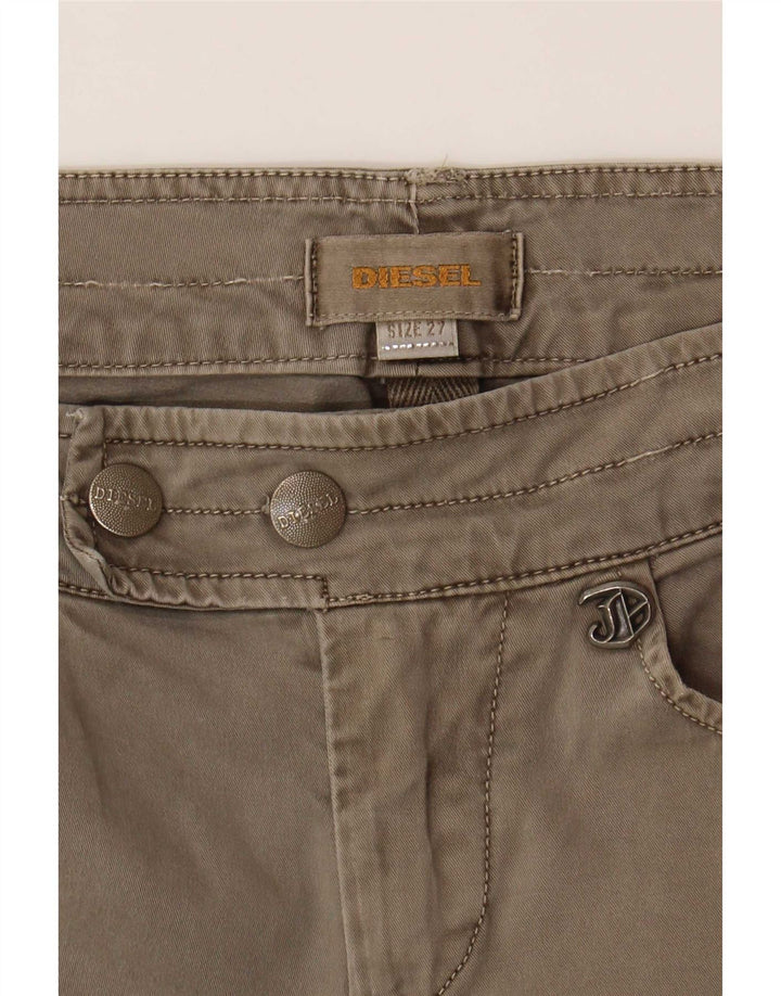 Pantaloni casual slim da donna Diesel W27 L30 Grigi