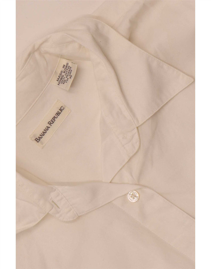 Camicia oversize da donna Banana Republic UK 14 Cotone bianco medio