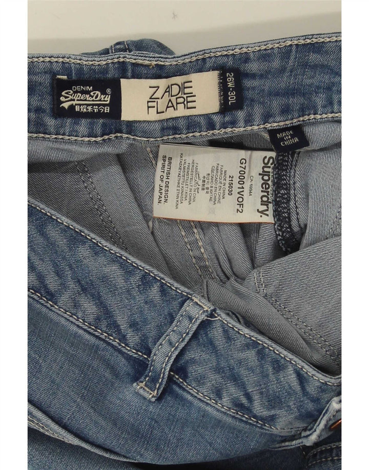 Jeans svasati Zadie da donna Superdry W26 L30 Lyocell blu