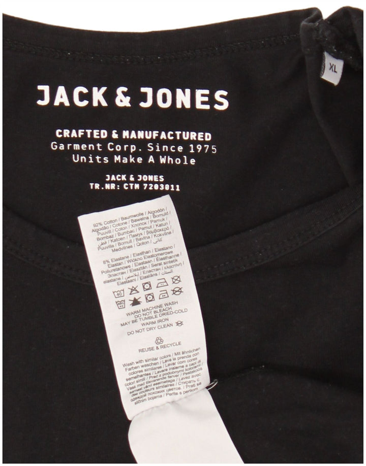 T-shirt da uomo Jack & Jones Top XL in cotone nero