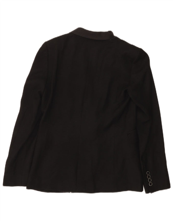 MASSIMO DUTTI Giacca blazer da donna a 1 bottone EU 36 XS Lana nera