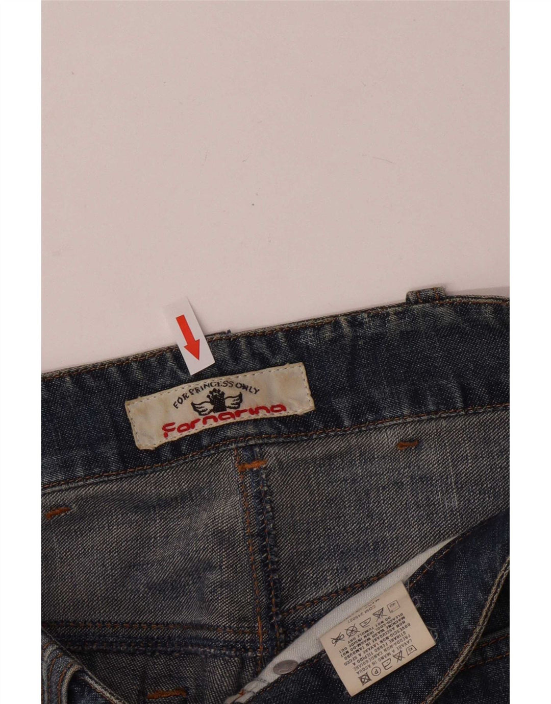 Pantaloncini di jeans da donna Fornarina W30 cotone blu medio