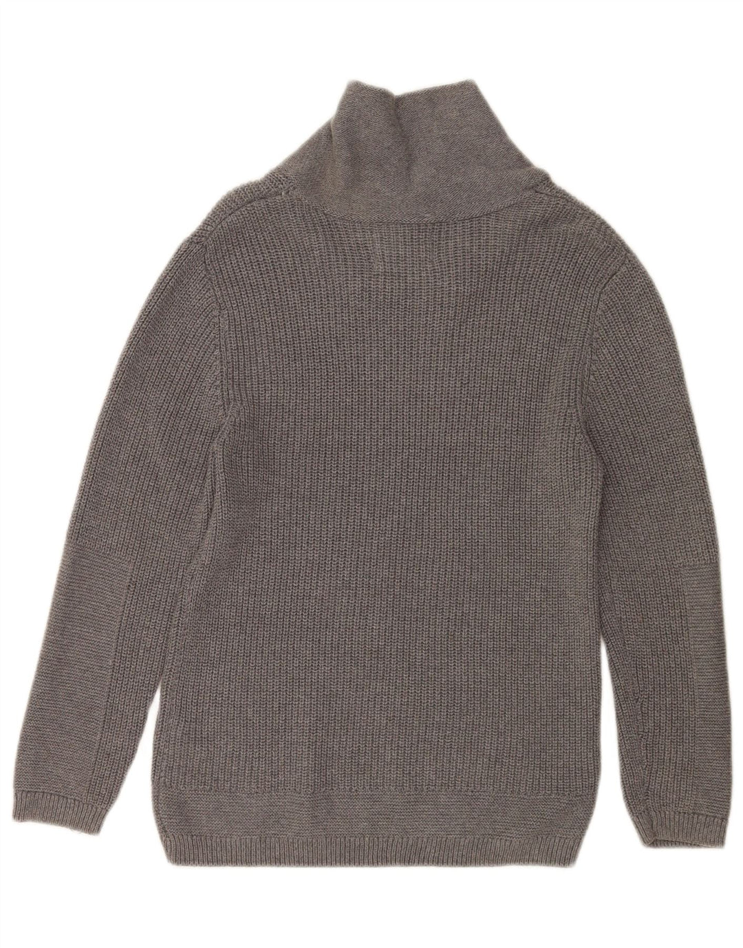 Maglione Zara per ragazzi con collo a scialle 9-10 anni in cotone grigio