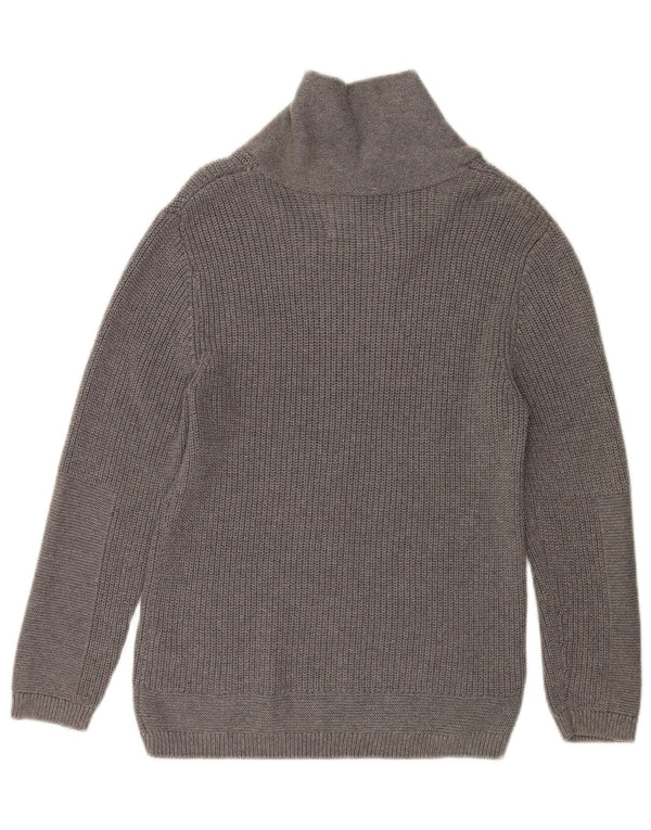 Maglione Zara per ragazzi con collo a scialle 9-10 anni in cotone grigio