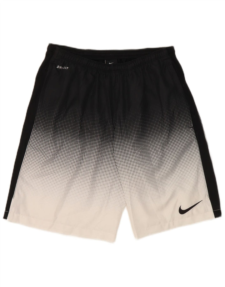 Pantaloncini sportivi Nike Dri Fit da uomo, colore nero medio, in poliestere color block