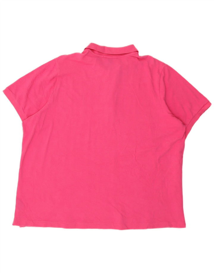 Polo da donna RALPH LAUREN UK 22 3XL Cotone rosa