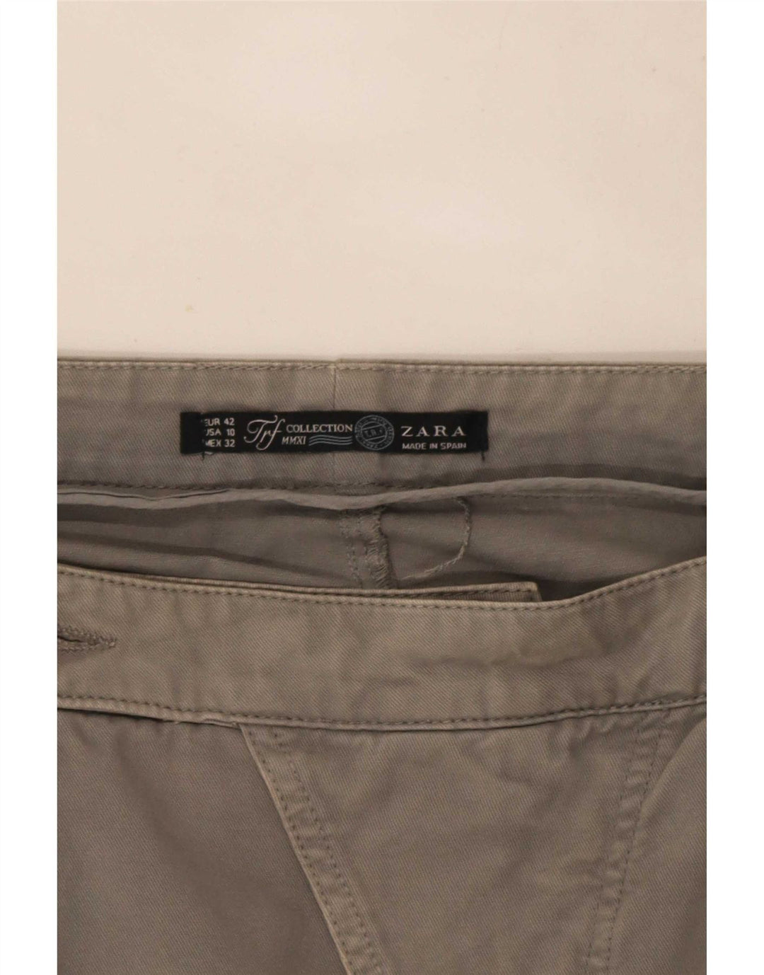 Minigonna con pegging Zara Trafaluc da donna EU 42 grande W32 grigia