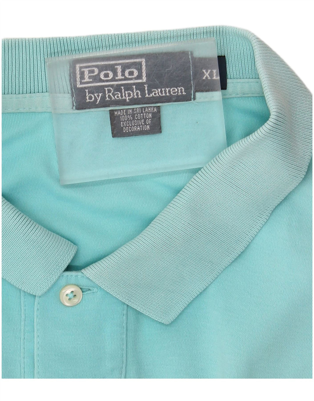 POLO RALPH LAUREN Polo da uomo XL in cotone turchese