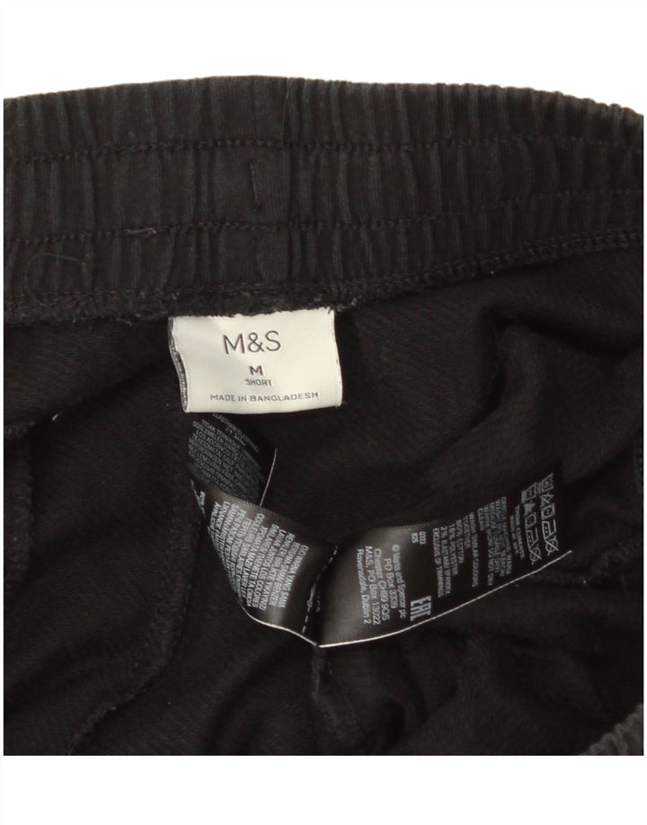 Pantaloni da tuta da uomo Marks & Spencer medio cotone nero