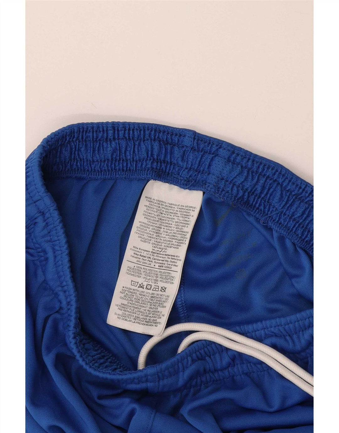 Pantaloncini sportivi Nike da uomo piccoli in poliestere blu
