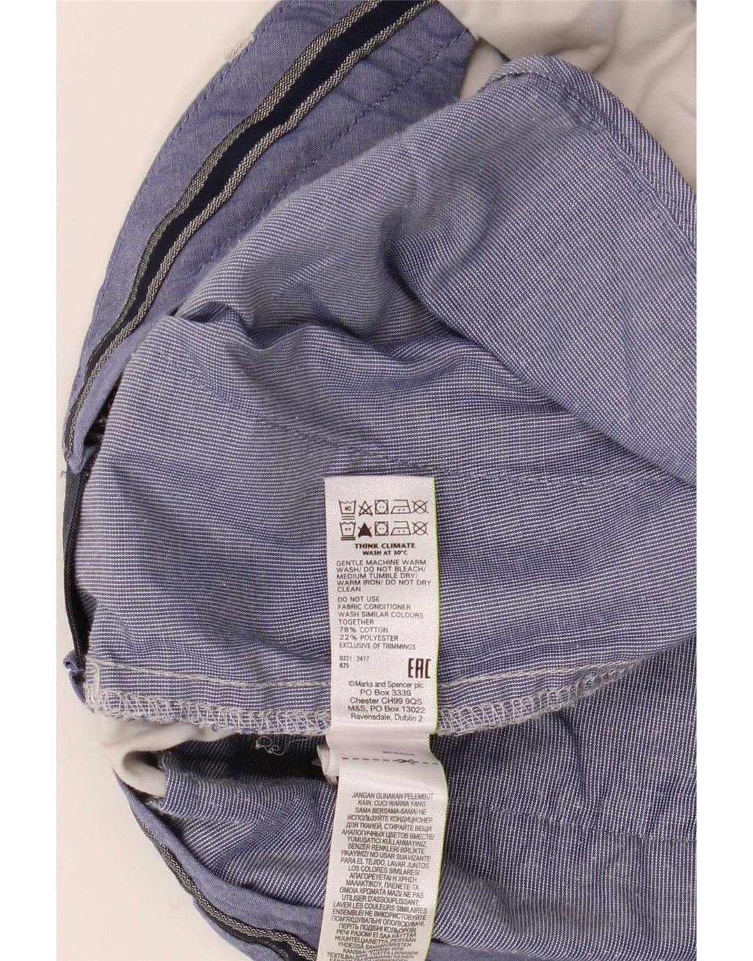 Marks & Spencer Mens Chino Shorts W36 Large Grey Cotton