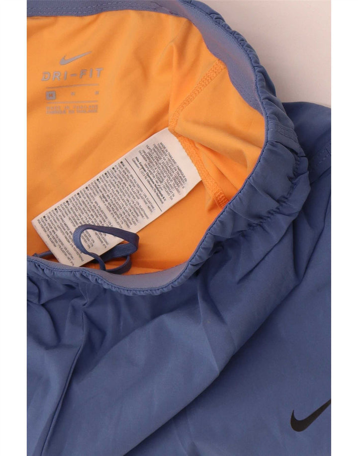 Pantaloncini sportivi Nike da donna Dri Fit UK 12 poliestere color block blu medio