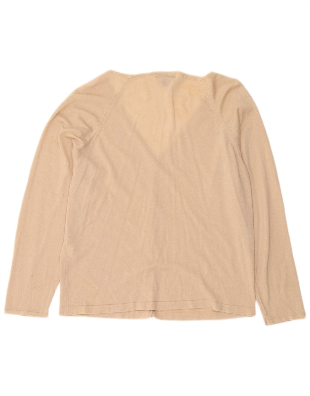 Maglione cardigan da donna Rohan UK 16 grande lana beige