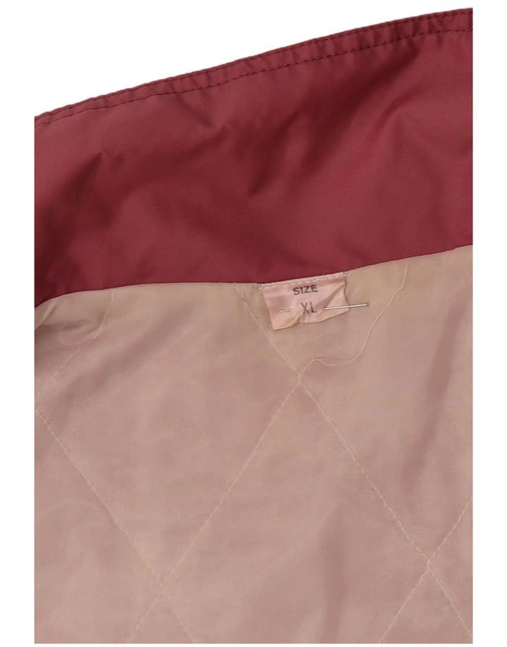 Giacca a vento vintage da uomo UK 42 XL rosa in poliammide