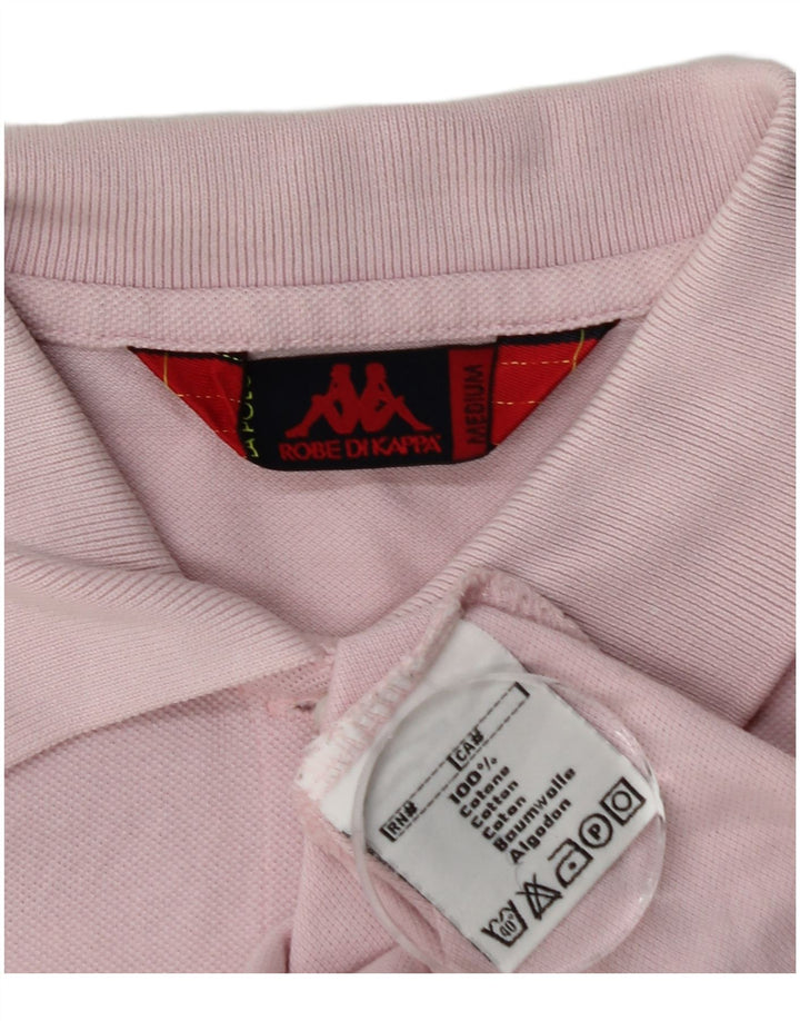 Polo Kappa da donna UK 12 cotone rosa medio