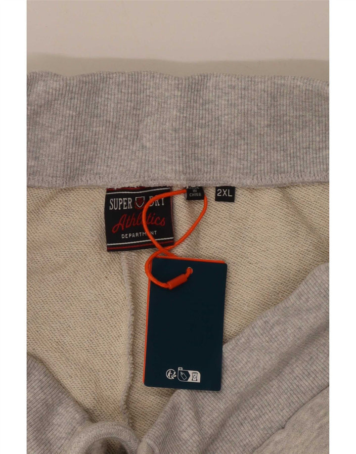 Pantaloncini sportivi da uomo Superdry 2XL cotone grigio
