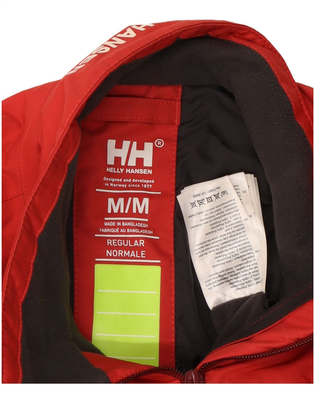 HELLY HANSEN Giacca a vento grafica da donna UK 14 Poliestere rosso medio