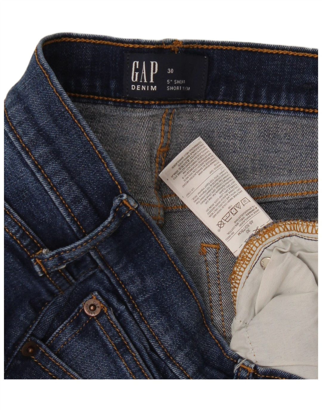 Pantaloncini di jeans da donna Gap W30 cotone blu medio
