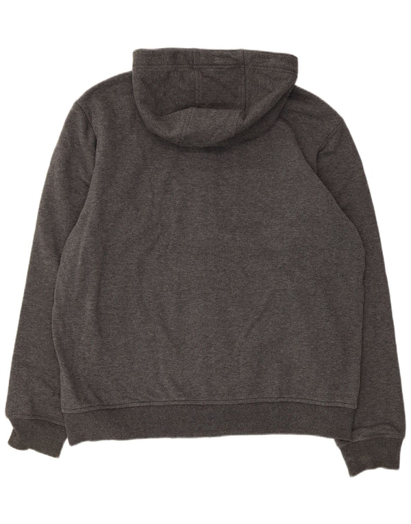 Maglione con cappuccio e zip grafica da uomo O'Neill XL in cotone grigio