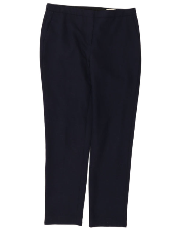 Pantaloni chino slim da donna Reiss UK 12 Medium W32 L29 Lana blu navy
