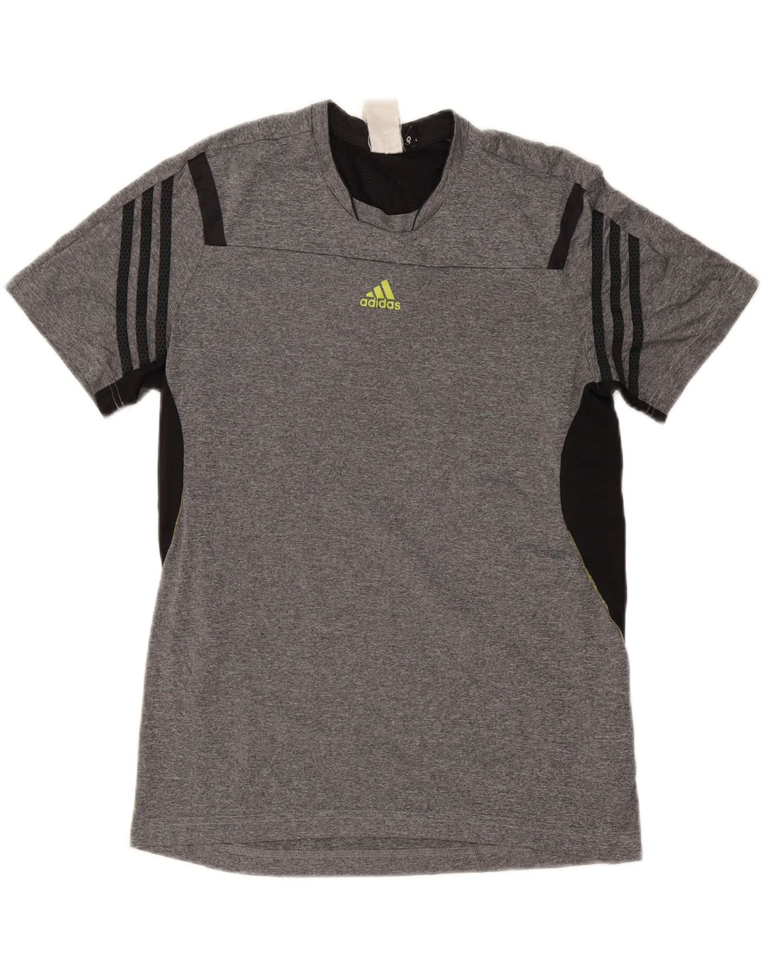 T-shirt ADIDAS da uomo Climacool Top in poliestere color block grigio medio