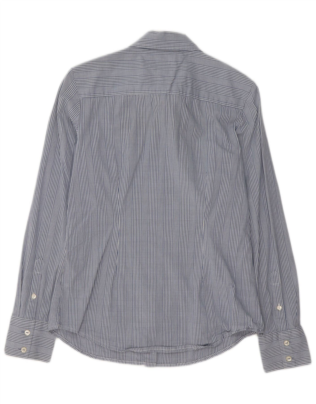 Camicia da donna Tommy Hilfiger UK 14 cotone a quadri blu medio