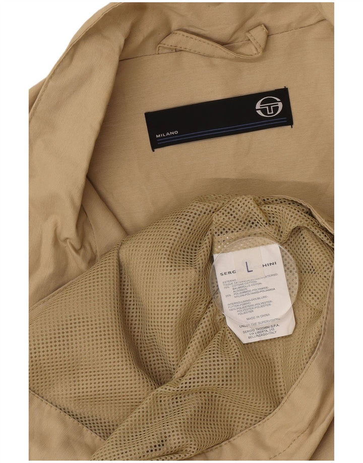 Giacca da ginnastica da uomo Sergio Tacchini grande in cotone kaki