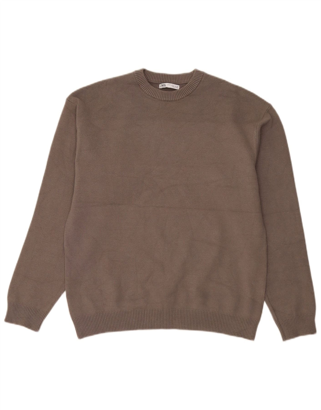 Maglione maglione girocollo da uomo Zara grigio medio