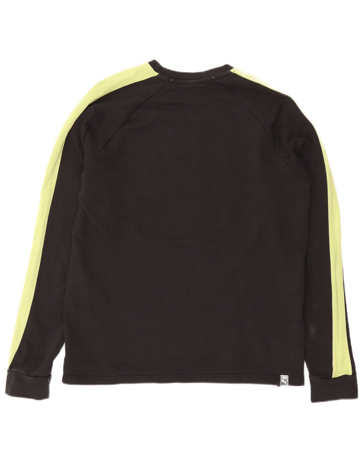 Felpa da donna Puma Jumper UK 14 Medium Black Colourblock in cotone